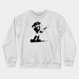 Lemmo rock star in the 1930s rubber hose cartoon cuphead style Crewneck Sweatshirt